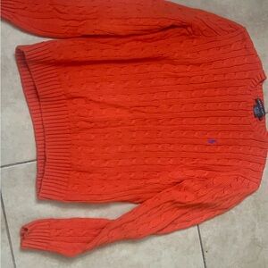 Ralph Lauren Vibrant Orange Crewneck Sweater